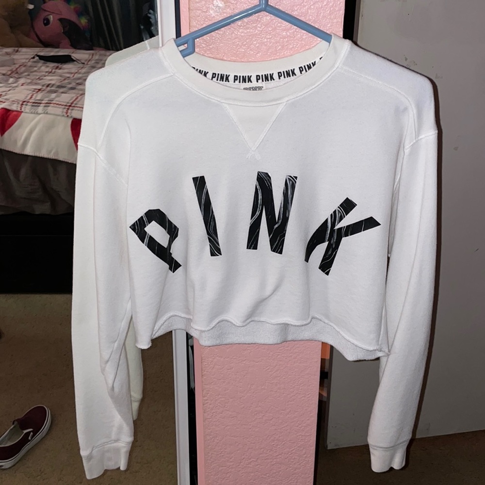 PINK Victoria Secret cropped long sleeve